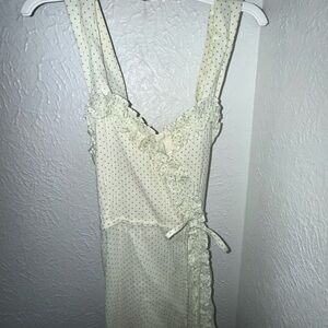 Helena Cream Polka Dot Kids Dress